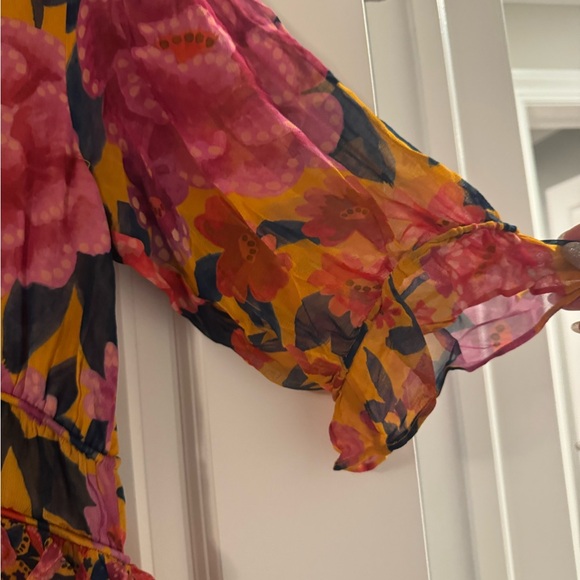 FARM Rio Vibrant Floral Maxi Dress - Orange and Pink - Picture 12 of 13